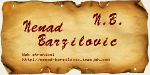 Nenad Barzilović vizit kartica